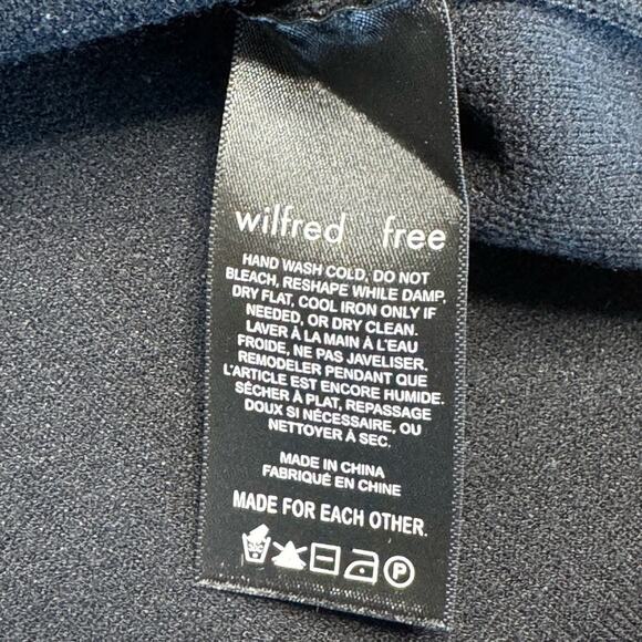 ARITZIA WILFRED FREE Women’s Black Ronnie Button Front Long Sleeve Sweater - Picture 4 of 10